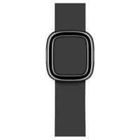 Apple Leather Band Modern Buckle für die Apple Watch Series 1 bis 9 / SE (38/40/41 mm) | Series 10 (42 mm) - Größe M - Schwarz