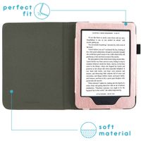 imoshion Vegan Leather Klapphülle Kobo Nia - Rosé gold
