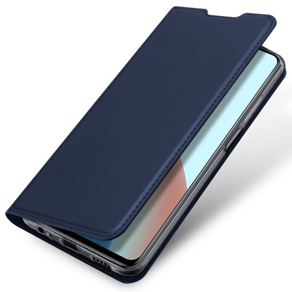 Dux Ducis Slim TPU Klapphülle für Xiaomi Redmi Note 9T (5G) - Dunkelblau