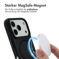 imoshion Rugged Hybrid Carbon Case mit MagSafe Apple iPhone 17 Pro - Schwarz