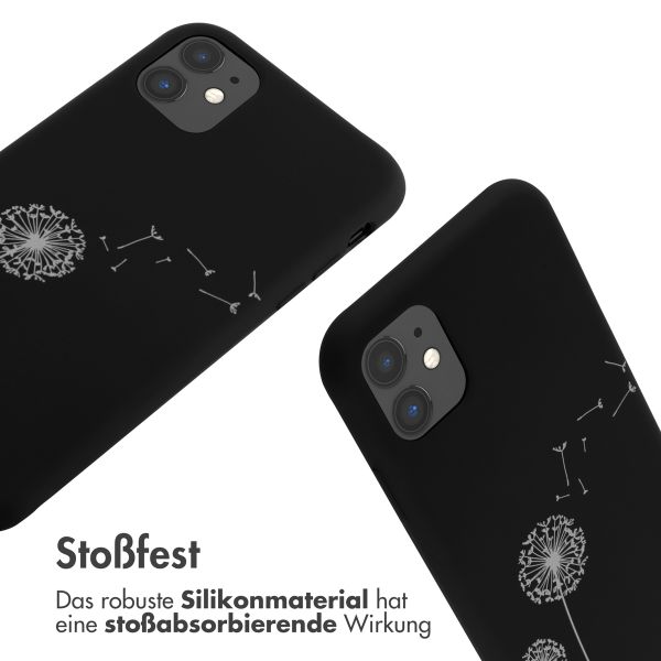 imoshion SilikonHülle design mit Band Apple iPhone 11 - Dandelion Black