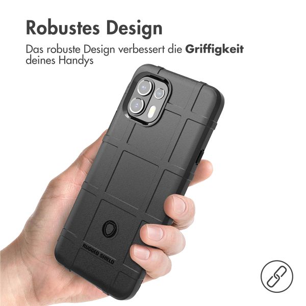 imoshion Rugged Shield Backcover für das Motorola Edge 20 Lite - Schwarz