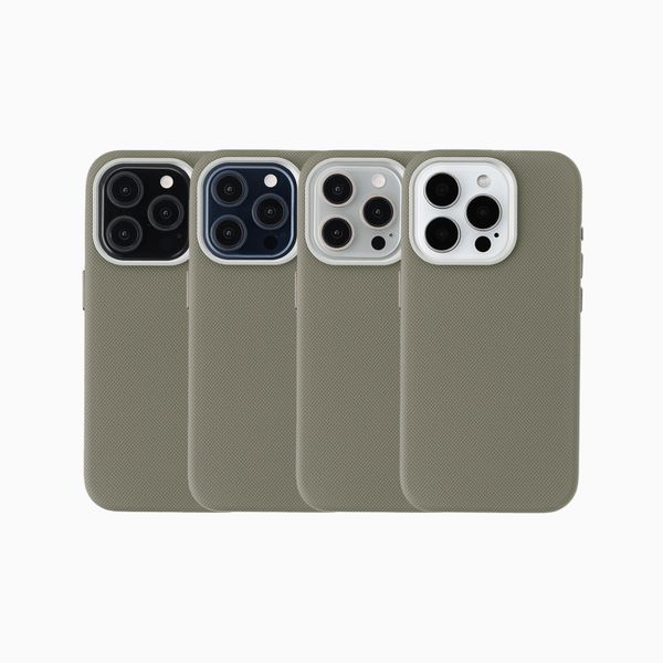 Accezz Mesh Backcover mit MagSafe Apple iPhone 15 Pro - Dunkelgrau