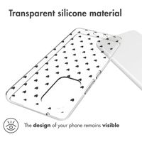 imoshion Design Hülle Samsung Galaxy A53 - Hearts All Over Black