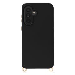 Selencia Rivièra Backcover mit MagSafe mit abnehmbaren Haken Samsung Galaxy A36 / A56 - Velvet Black