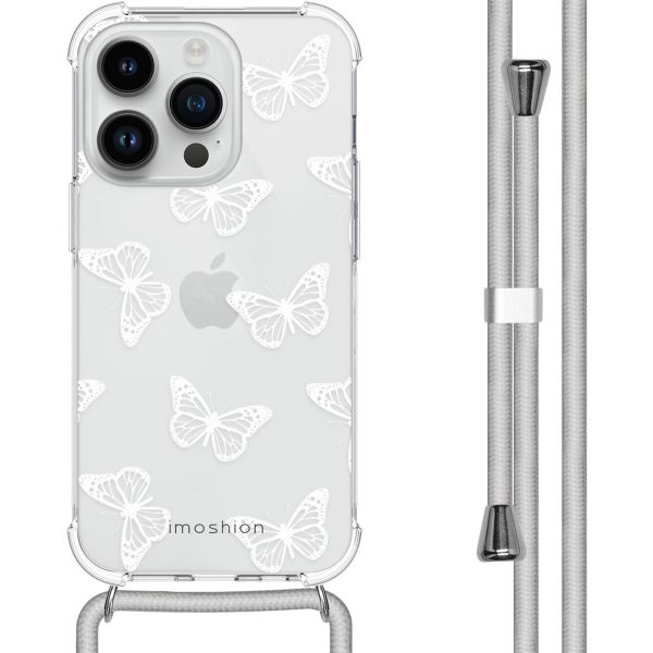 imoshion Design Hülle mit Band für das iPhone 14 Pro - Butterfly