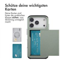 imoshion Backcover mit Kartenfach Apple iPhone 17 Pro - Grün