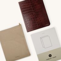Selencia Croco Klaphülle Samsung Galaxy Tab A11 Plus / A9 Plus - Burgundy