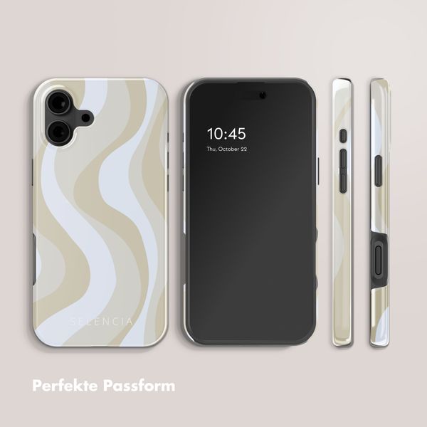 Selencia Vivid Rückabdeckung mit MagSafe Apple iPhone 16 - Desert Waves Beige