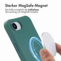 imoshion Color Backcover mit abnehmbarem Handykette und MagSafe Apple iPhone 16e - Dunkelgrün