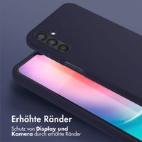 Selencia SilikonHülle mit abnehmbarem Band Samsung Galaxy A25 (5G) - Dunkelblau