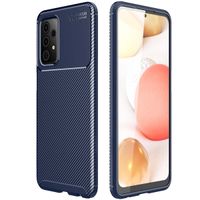 imoshion Carbon-Hülle für das Samsung Galaxy A52(s) (5G/4G) - Blau