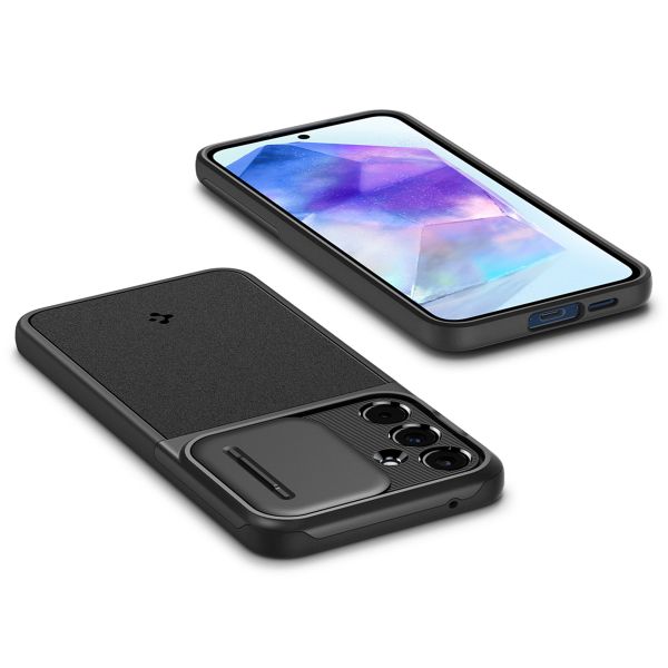 Spigen Optik Armor Kameraschieber für das Samsung Galaxy A55 - Schwarz