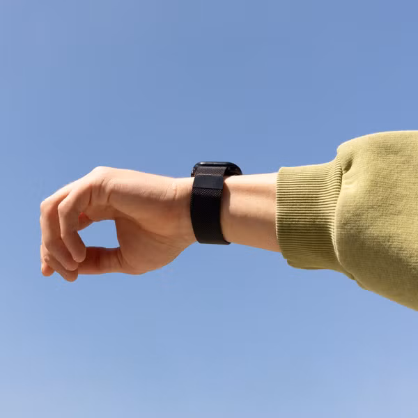 imoshion Mailändische Magnetarmband -   Universelle 22 mm Anschluss - Schwarz