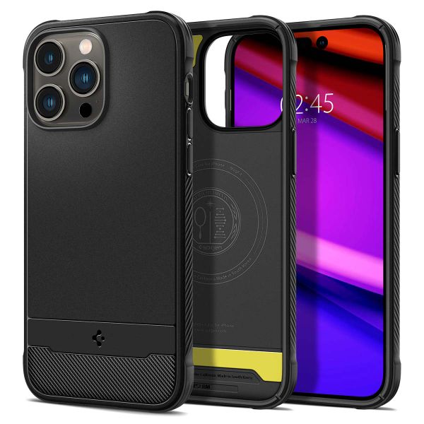 Spigen Rugged Armor Backcover MagSafe für das Apple iPhone 14 Pro Max- Schwarz