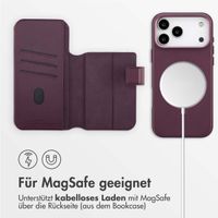 Accezz 2-in-1 Klapphülle aus Leder mit MagSafe Apple iPhone 17 Pro Max - Heath Purple