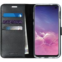 Valenta Klapphülle Leather Schwarz für das Samsung Galaxy S10e