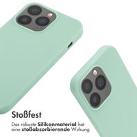 imoshion Silikonhülle mit Band für das iPhone 13 Pro - Mintgrün