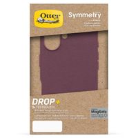 OtterBox Symmetry Cactus Leder Back Cover MagSafe für das iPhone 16 - Maroon Bells