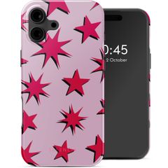 Selencia Vivid Backcover MagSafe iPhone 16 - Stars Rubine Red Light Pink