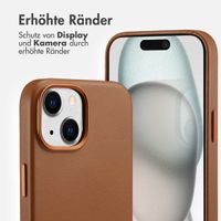 Accezz MagSafe Leather Backcover Apple iPhone 15 - Sienna Brown
