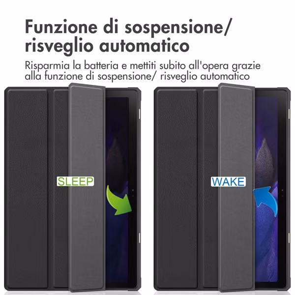imoshion Trifold Klapphülle Samsung Galaxy Tab A8 - Schwarz