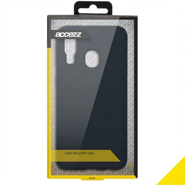 Accezz Liquid Silikoncase Samsung Galaxy A40 - Schwarz