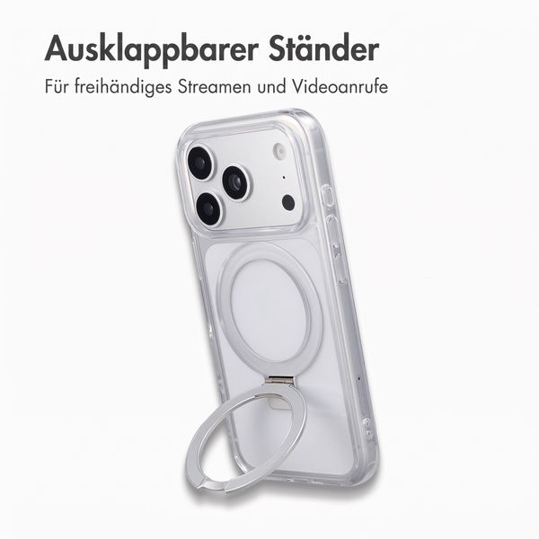 Accezz Ring Stand Backcover mit MagSafe Apple iPhone 18 Pro / 17 Pro - Transparent