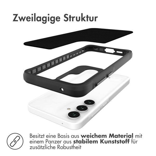 imoshion Rugged Hybrid Carbon Case Samsung Galaxy A55 - Schwarz