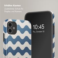 Selencia Vivid Tough Back Cover für das iPhone 11 - Wave Vibes Classic Blue