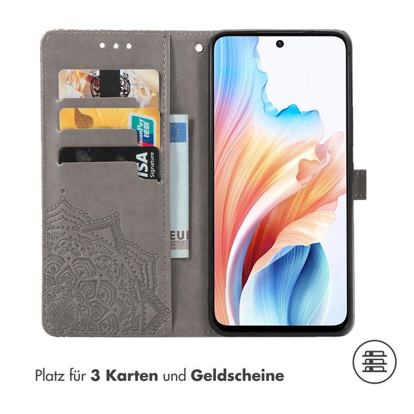 imoshion Mandala Klapphülle Oppo A79 - Grau