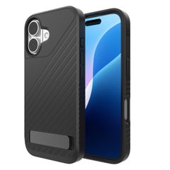 ZAGG Denali Snap KickStand Case mit MagSafe für das iPhone 16 - Schwarz