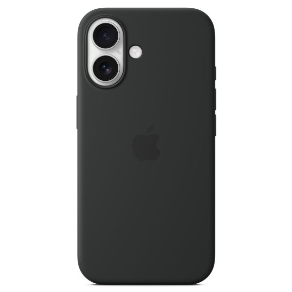 Apple Silikon-Case MagSafe für das Apple iPhone 16 - Black