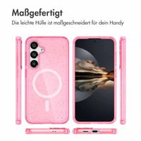 imoshion Sparkle Back Cover mit MagSafe Samsung Galaxy S25 Plus - Rosa