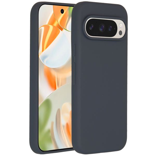 Accezz Liquid Silikoncase für das Google Pixel 9 / 9 Pro - Dunkelblau