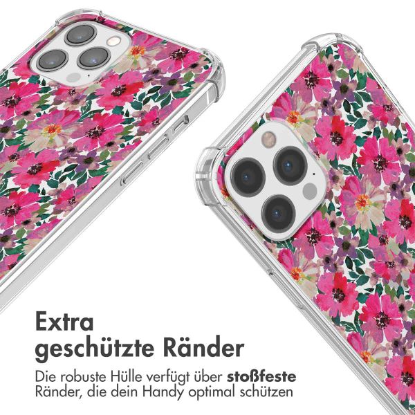 imoshion Design Hülle mit Band für das iPhone 12 (Pro) - Flower Water