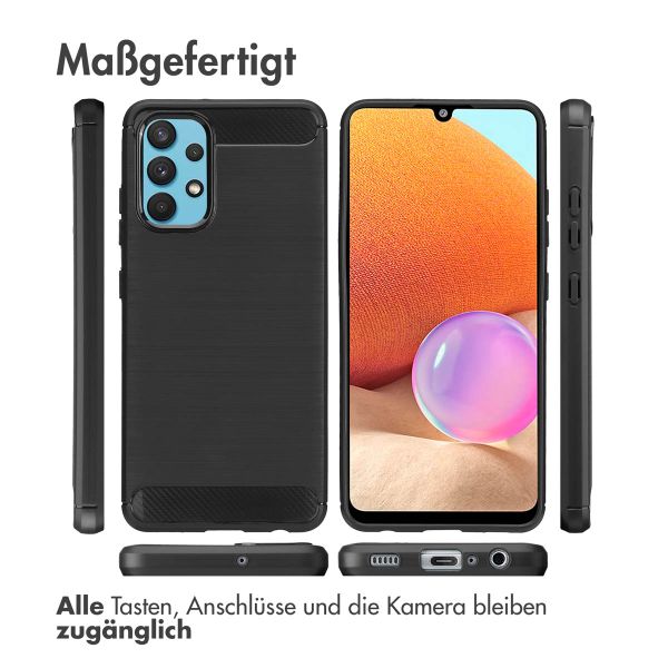 imoshion Brushed Back Cover Samsung Galaxy A32 (4G) - Schwarz