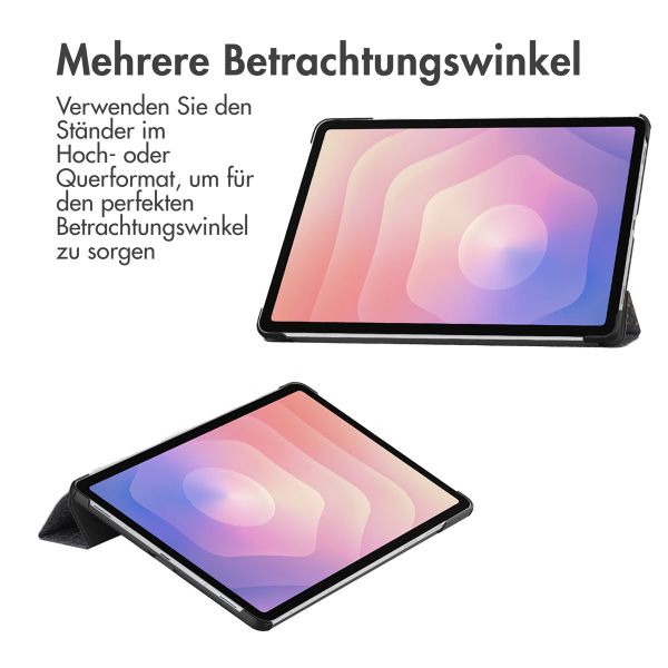 imoshion Design Trifold Klaphülle Samsung Galaxy Tab S11 - Black Marble