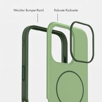 imoshion Color Backcover mit Thin MagSafe Ring Apple iPhone 16 Pro - Dunkelgrün
