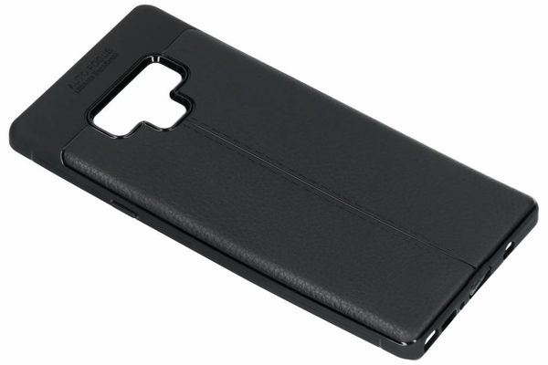Leder Silikon-Case Schwarz für das Samsung Galaxy Note 9