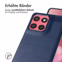 imoshion Brushed Back Cover Motorola Moto G57 Power - Dunkelblau