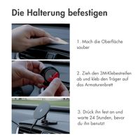 imoshion Handyhalterung für das Auto mit MagSafe - Kabelloses Ladegerät - Armaturenbrett - Schwarz