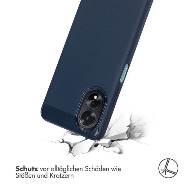 imoshion Brushed Back Cover für das Oppo A18 / Oppo A38 - Dunkelblau