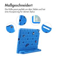 imoshion Kindersichere Schutzhülle mit abnehmbaren Ansteckern Apple iPad 9 (2021) 10.2 Zoll / iPad 8 (2020) 10.2 Zoll / iPad 7 (2019) 10.2 Zoll - Blau