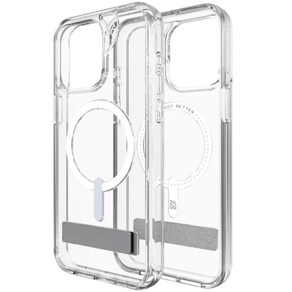 ZAGG Crystal Palace Snap KickStand Case mit MagSafe für das iPhone 15 Pro Max - Transparent