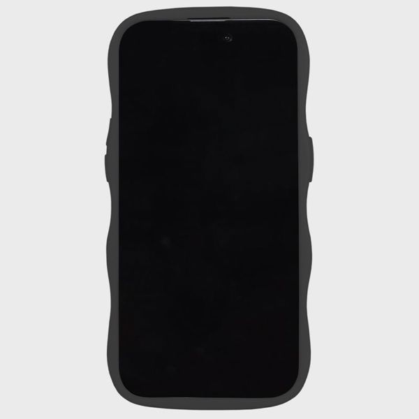 Holdit Wavy Case für das Apple iPhone 15 Pro - Black / Transparent