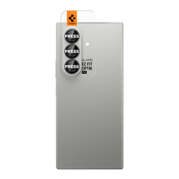 Spigen GLAStR EZ Fit Optik Pro Kameraschutz 2er-Pack für Samsung Galaxy Z Fold 7 - Schwarz