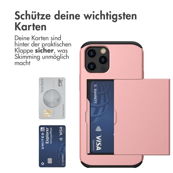 imoshion Backcover mit Kartenfach für das iPhone 12 (Pro) - Rose Gold