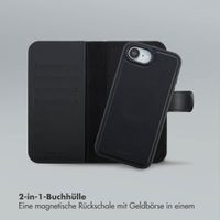 Selencia Olyn Abnehmbare Bookcase mit MagSafe Apple iPhone 16e - Schwarz