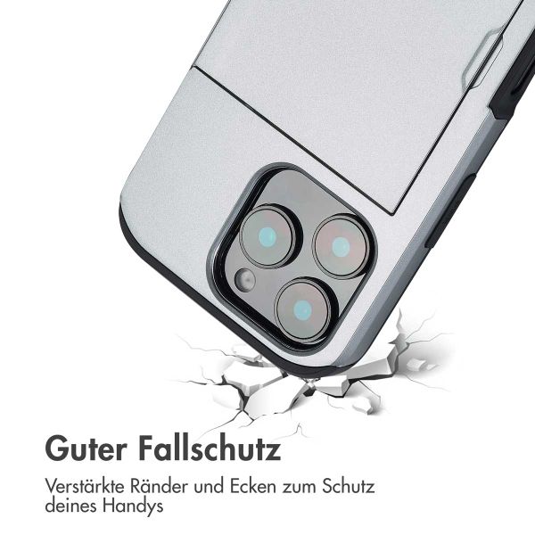 imoshion Backcover mit Kartenfach Apple iPhone 16 Pro - Grau